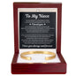 Cuff Bracelet Engraved - To My Niece "I Loved You"
