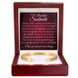 Cuff Bracelet Engraved - To My Beautiful Soulmate "I Have Found My Home"
