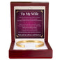 Cuff Bracelet Engraved - To My Wife "I Love You More Than Words Could Ever Express"