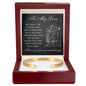 Cuff Bracelet Engraved - To My  love "I Love You Forever and Always"