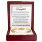 Cuff Bracelet Engraved - To My Daughter "I'll Always Believe In You With All My Heart"
