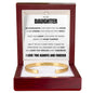 Cuff Bracelet Engraved - To My Daughter "Trust Your Heart, Even When The World Makes You Doubt Yourself"