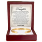 Cuff Bracelet Engraved - To My Daughter "You Bring Sunshine Into My World"