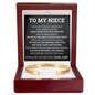 Cuff Bracelet Engraved - To My Niece "You Filled The Empty Spaces In My Heart"