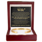 Cuff Bracelet Engraved - To My Wife "You Are The Light In My Life and My Whole World"
