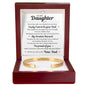 Cuff Bracelet Engraved - To My Daughter "Lucky I Am To Be Your Dad"