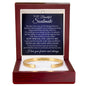 Cuff Bracelet Engraved - To My Beautiful Wife "The Day I Met You, My Life Changed Forever"