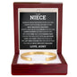 Cuff Bracelet Engraved - To My Niece "Always Keep Me In Your Heart For You Are Always In Mine"