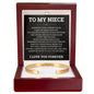 Cuff Bracelet Engraved - To My Niece "You Are Brave Enough To Face Anything"