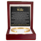Cuff Bracelet Engraved - To My Wife "You Are My Best Friend, My Soulmate and My Whole World"