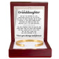 Engraved Cuff Bracelet - To My Granddaughter "You Are Stronger Than You Realize"
