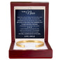 Cuff Bracelet Engraved - To My Niece "Keep Moving Forward"