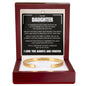 Cuff Bracelet Engraved - To My Daughter "Create A Beautiful Life Of Your Own"