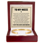 Cuff Bracelet Engraved - To My Niece "I'll Still Be Right Beside You"