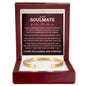 Cuff Bracelet Engraved - To My Soulmate "I Found My Missing Piece"
