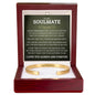Cuff Bracelet Engraved - To My Soulmate "Always Remember That I Love You Forever"