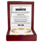 Cuff Bracelet Engraved - To My Daughter "I Believe In You"