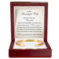 Cuff Bracelet Engraved - To My Beautiful Wife "I Love You"
