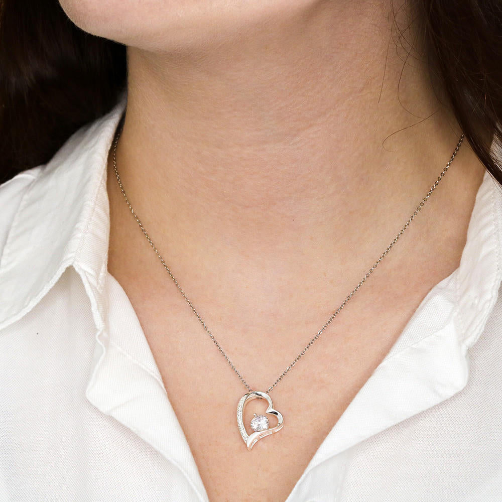 To My Daughter, Forever Heart Necklace