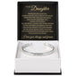 Cuff Bracelet Engraved - To My Daughter "You've Made Me Proud"
