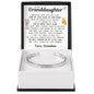 Engraved Cuff Bracelet - To My Granddaughter "You're Never Truly Alone"