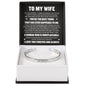 Cuff Bracelet Engraved - To My Wife "You Are The Best Thing That Has Ever Happened To Me"