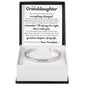 Engraved Cuff Bracelet - To My Granddaughter "Remember I'll Always Be Right There With You"