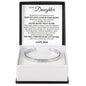 Cuff Bracelet Engraved - To My Daughter "Keep My Love Close In Your Heart"