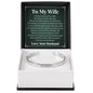 Cuff Bracelet Engraved - To My Wife "Thank You For Always Being By My Side"
