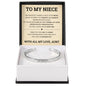 Cuff Bracelet Engraved - To My Niece "Never Give Up, I Believe in You"