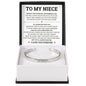 Cuff Bracelet Engraved - To My Niece "Stay Bold, Stay Fearless, and Embrace Life"