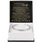 Cuff Bracelet Engraved - To My Wife "I Love You With All My Heart"