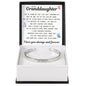 Engraved Cuff Bracelet - To My Granddaughter "Keep Chasing Your Dreams"