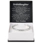 Engraved Cuff Bracelet - To My Granddaughter "You Are Brave, Capable, and Stronger Than You May Realize"