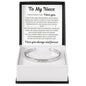 Cuff Bracelet Engraved - To My Niece "Learn To Love Yourself"
