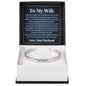 Cuff Bracelet Engraved - To My Wife "Thank You For Being My Partner"