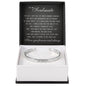 Cuff Bracelet Engraved - To My Soulmate "I'm Ready To Be Your Last"