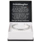 Engraved Cuff Bracelet - To My Granddaughter "Learn To Love Yourself"