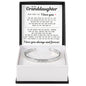 Engraved Cuff Bracelet - To My Granddaughter "Life Blessed Me With The Gift of You"
