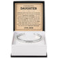 Cuff Bracelet Engraved - To My Bonus Daughter "Always Keep Me In Your Heart"