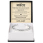 Cuff Bracelet Engraved - To My Niece "Never Forget That I Love You Forever"