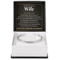 Cuff Bracelet Engraved - To My Gorgeous Wife "I Love You With My Whole Heart"