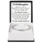 Engraved Cuff Bracelet - To My Granddaughter "I'm With You In Spirit"