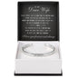 Cuff Bracelet Engraved - To My Dear Wife "You Inspire Me To Be A Better Man"