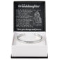 Engraved Cuff Bracelet - To My Granddaughter "You Taught Me How to Love"