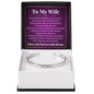 Cuff Bracelet Engraved - To My Wife "I Love You Forever and Always"