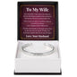 Cuff Bracelet Engraved - To My Wife "I Can't Imagine My Life Without You"