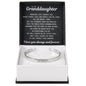Engraved Cuff Bracelet - To My Granddaughter "You Are Braver, Kind, and Far Stronger Than You Realize"