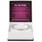 Cuff Bracelet Engraved - To My Wife "I Love You More Than Words Could Ever Express"