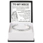 Cuff Bracelet Engraved - To My Niece "Hold This Bracelet Close, And Let It Feel Like I'm Hugging You"